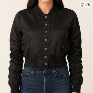 Choosy Black Women's Bomber Jacket